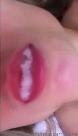 Misscarriejune Blowjob - Boy Friend Cum Shot in Mouth Orgasm